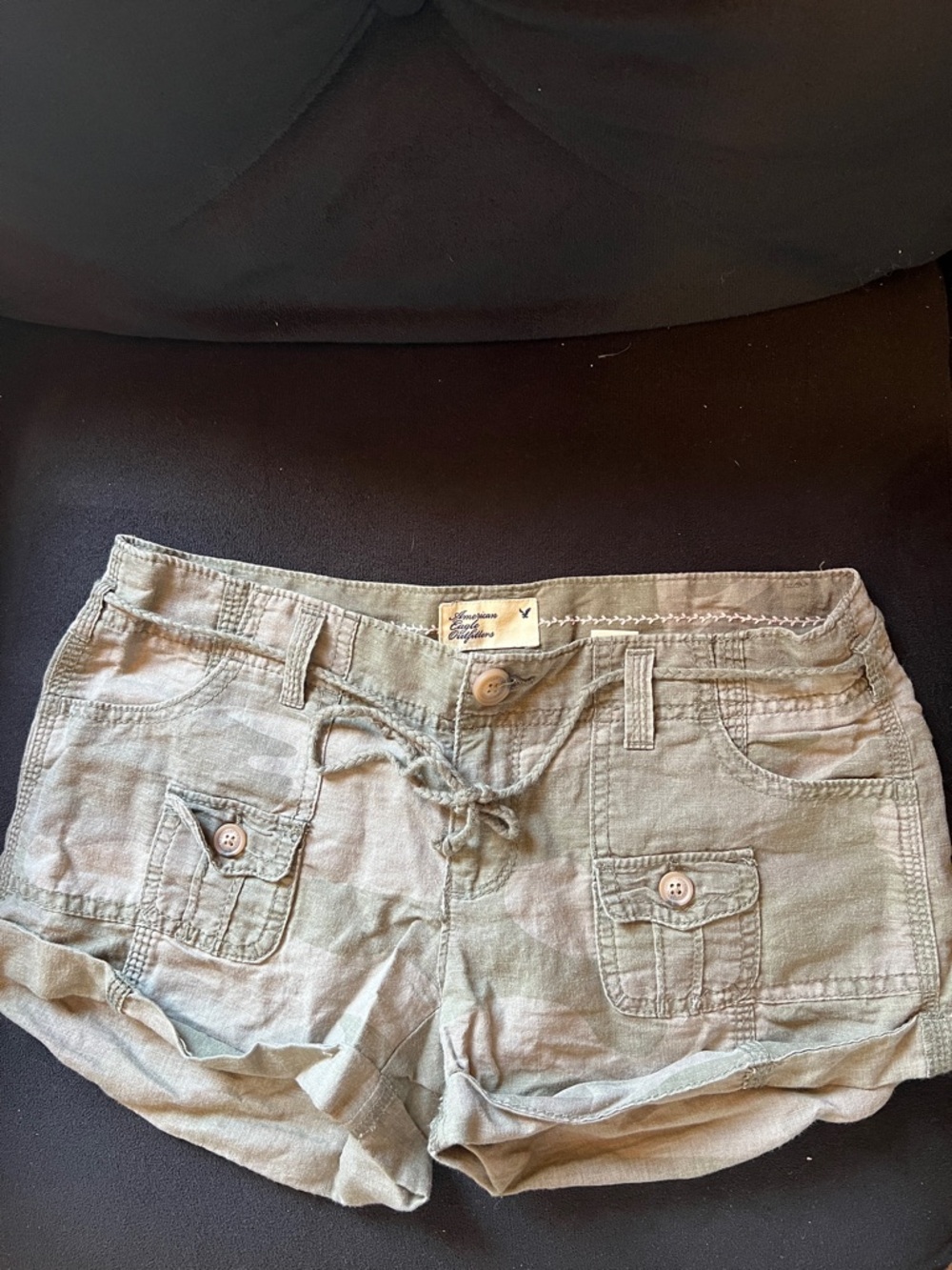 Camo American eagle shorts. Size 2